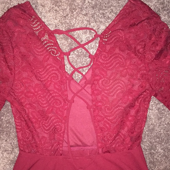 Windsor burgundy homecoming dress. - Picture 7 of 7